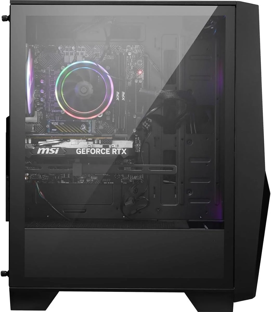کامپیوتر گیمینگ دسکتاپ MSI Codex R2 C14NUC7-226US، پردازنده Intel Core i7-14700F 2.1GHz، رم 32GB، حافظه SSD 1TB، کارت گرافیک NVIDIA GeForce RTX 4060 8GB، ویندوز 11 پرو، 3 سال گارانتی، مشکی کامپیوتر گیمینگ دسکتاپ MSI Codex R2 C14NUC7-226US، پردازنده Intel Core i7-14700F 2.1GHz، رم 32GB، حافظه SSD 1TB، کارت گرافیک NVIDIA GeForce RTX 4060 8GB، ویندوز 11 پرو، 3 سال گارانتی، مشکی