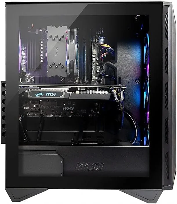 کامپیوتر گیمینگ MSI Aegis ZS (تاور)، AMD Ryzen R5-5600X، Radeon RX 6800، حافظه 16 گیگابایتی (دو کاناله)، 1 ترابایت SSD، WiFi 6E، USB Type-C، VR-Ready، ویندوز 11 هوم (5DT-291US)