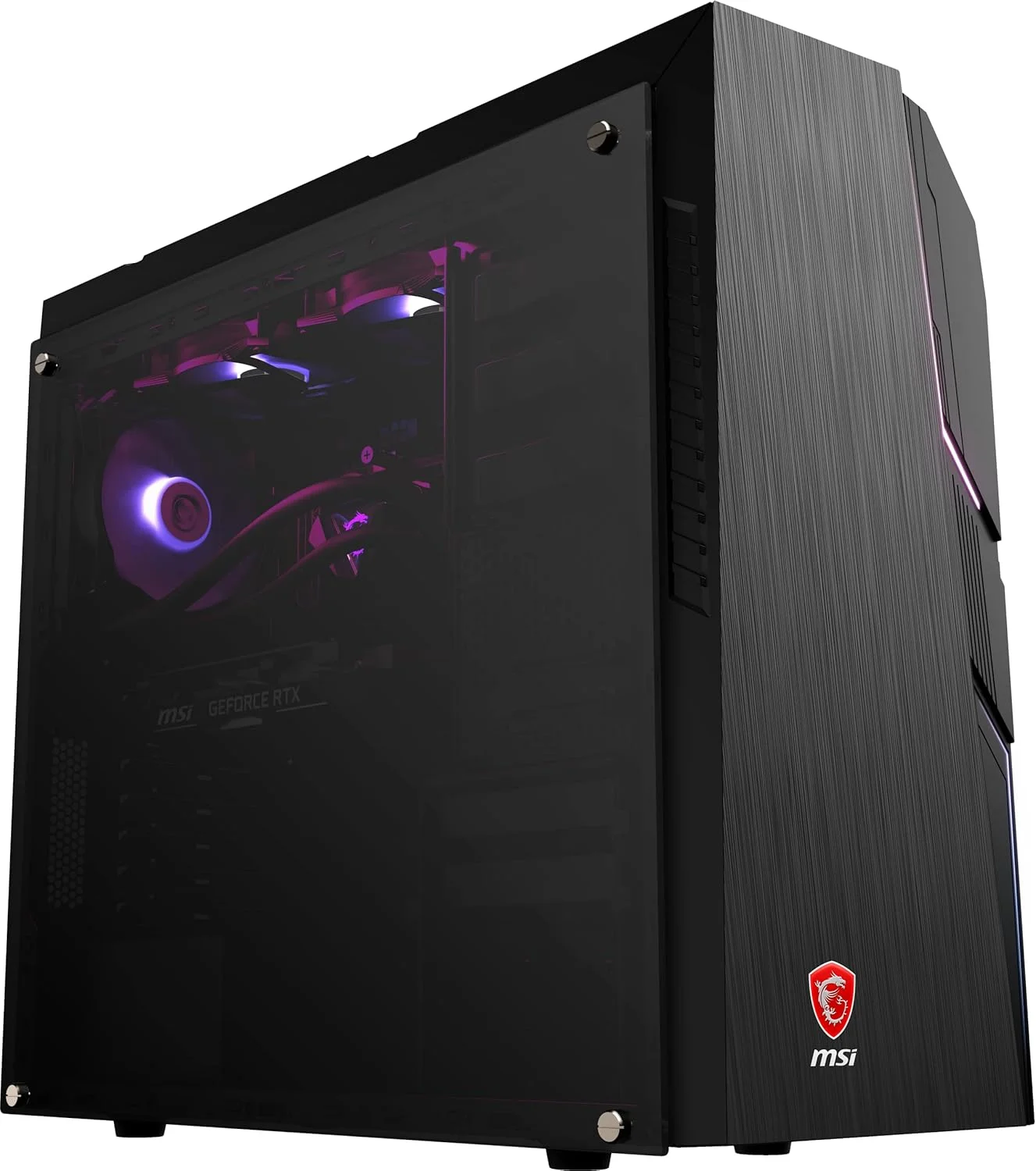 کامپیوتر گیمینگ MSI MAG Codex X5 با پردازنده Intel Core i7-12700KF، کارت گرافیک NVIDIA GeForce RTX 3070 LHR، رم 64 گیگابایتی و حافظه SSD 1 ترابایتی