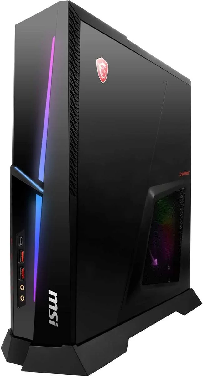 کامپیوتر گیمینگ کوچک MSI MPG Trident AS 10-1421US، پردازنده Intel Core i7-10700F، کارت گرافیک GeForce RTX 3060، حافظه 16 گیگابایت، SSD 1 ترابایت، WiFi 6، USB Type-C، آماده واقعیت مجازی، Windows 10 Home Adv. کامپیوتر گیمینگ کوچک MSI MPG Trident AS 10-1421US، پردازنده Intel Core i7-10700F، کارت گرافیک GeForce RTX 3060، حافظه 16 گیگابایت، SSD 1 ترابایت، WiFi 6، USB Type-C، آماده واقعیت مجازی، Windows 10 Home Adv.
