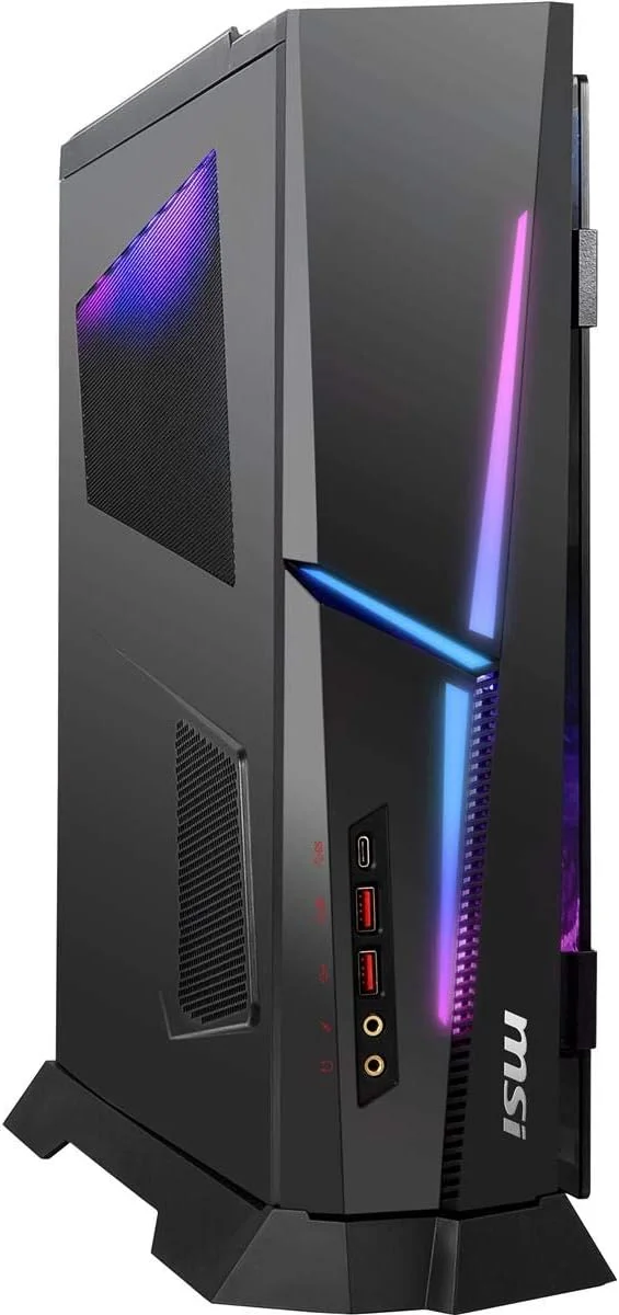 کامپیوتر گیمینگ کوچک MSI MPG Trident AS 10-1421US، پردازنده Intel Core i7-10700F، کارت گرافیک GeForce RTX 3060، حافظه 16 گیگابایت، SSD 1 ترابایت، WiFi 6، USB Type-C، آماده واقعیت مجازی، Windows 10 Home Adv. کامپیوتر گیمینگ کوچک MSI MPG Trident AS 10-1421US، پردازنده Intel Core i7-10700F، کارت گرافیک GeForce RTX 3060، حافظه 16 گیگابایت، SSD 1 ترابایت، WiFi 6، USB Type-C، آماده واقعیت مجازی، Windows 10 Home Adv.