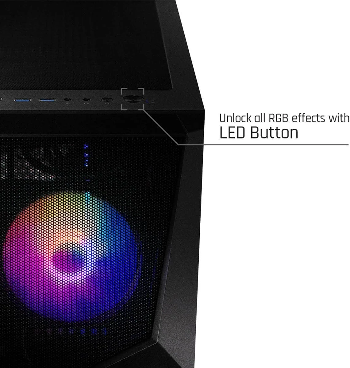 کامپیوتر گیمینگ MSI Codex R (Tower)، پردازنده Intel Core i5-11400F، کارت گرافیک GeForce RTX 3060 Ti، حافظه 16 گیگابایت، 512 گیگابایت SSD + 1 ترابایت HDD، WiFi 6، آماده واقعیت مجازی، ویندوز 10 Home Adv. (11TG-031US)
