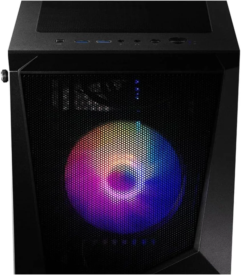 کامپیوتر گیمینگ MSI Codex R (Tower)، پردازنده Intel Core i5-11400F، کارت گرافیک GeForce RTX 3060 Ti، حافظه 16 گیگابایت، 512 گیگابایت SSD + 1 ترابایت HDD، WiFi 6، آماده واقعیت مجازی، ویندوز 10 Home Adv. (11TG-031US)