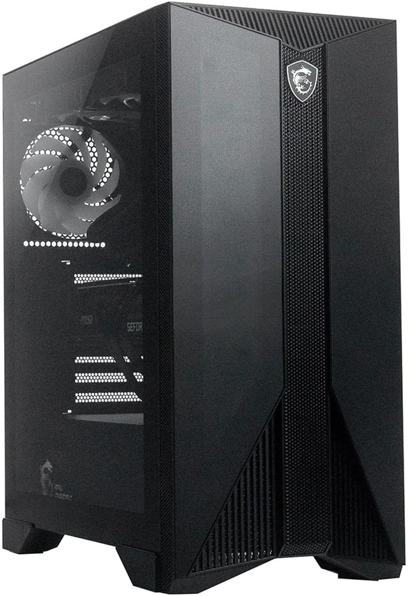 کامپیوتر گیمینگ دسکتاپ MSI Aegis RS (تاور)، پردازنده Intel Core i9-12900KF، کارت گرافیک GeForce RTX 3090، حافظه 32 گیگابایتی (دو کاناله)، 2 ترابایت SSD + 2 ترابایت HDD، WiFi 6E، خنک کننده مایع، USB Type-C، آماده واقعیت مجازی، ویندوز 11 هوم (12TJ-282US)