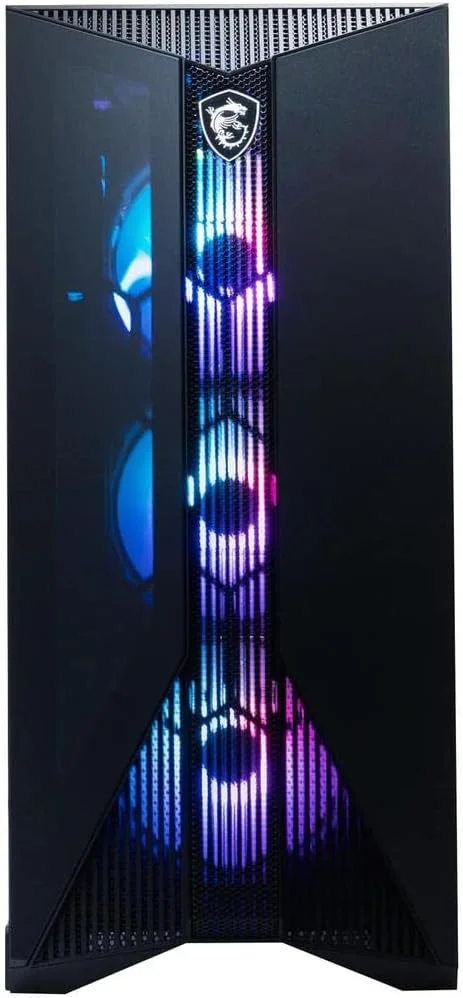 کامپیوتر گیمینگ MSI Aegis RS: پردازنده Intel Core i7-13700KF، کارت گرافیک RTX 4070 Ti، حافظه رم 32GB DDR5، حافظه SSD 2TB M.2 NVMe، خنک کننده مایع، منبع تغذیه 80+ Gold، WiFi 6E، کیبورد و ماوس، قابلیت ارتقا، Windows 11 Pro: 13NUF-439US