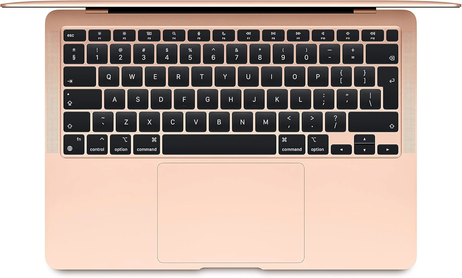 لپ تاپ اپل MacBook Air 2020: تراشه Apple M1، نمایشگر رتینا 13 اینچی، 8 گیگابایت رم، 512 گیگابایت حافظه SSD، صفحه کلید با نور پس زمینه، دوربین FaceTime HD، Touch ID. سازگار با iPhone/iPad; طلایی; انگلیسی (تجدید شده)