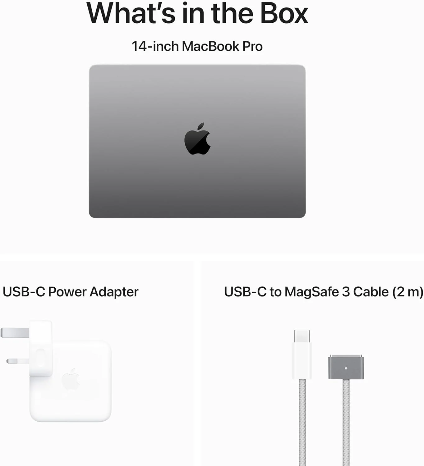 لپ تاپ MacBook Pro 2023 اپل (14 اینچی، تراشه Apple M3 با پردازنده مرکزی 8 هسته ای و پردازنده گرافیکی 10 هسته ای، 8 گیگابایت حافظه یکپارچه، 1 ترابایت) - خاکستری فضایی؛ عربی/انگلیسی