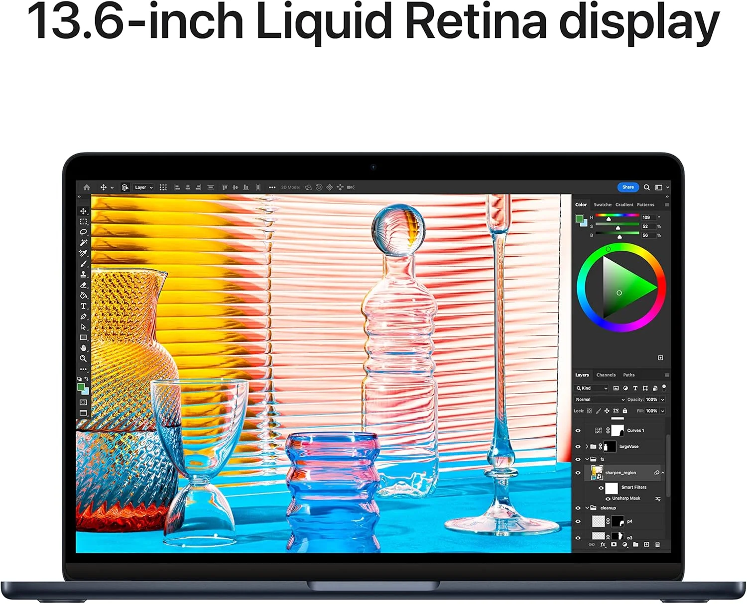 لپ تاپ Apple MacBook Air 2022 با تراشه M2: صفحه نمایش 13.6 اینچی Liquid Retina، رم 16 گیگابایتی، حافظه SSD 256 گیگابایتی، صفحه کلید با نور پس زمینه، دوربین 1080p FaceTime HD. سازگار با iPhone و iPad; Midnight لپ تاپ Apple MacBook Air 2022 با تراشه M2: صفحه نمایش 13.6 اینچی Liquid Retina، رم 16 گیگابایتی، حافظه SSD 256 گیگابایتی، صفحه کلید با نور پس زمینه، دوربین 1080p FaceTime HD. سازگار با iPhone و iPad; Midnight