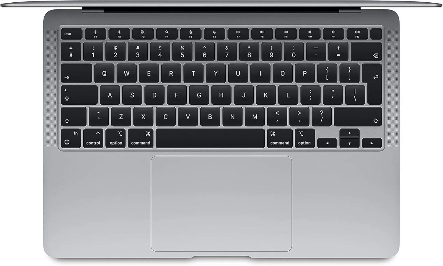 لپ تاپ MacBook Air 2020 اپل (بازسازی شده): تراشه M1، نمایشگر رتینا 13 اینچی، 8 گیگابایت رم، 512 گیگابایت حافظه SSD، صفحه کلید با نور پس زمینه، دوربین FaceTime HD، Touch ID. سازگار با iPhone/iPad; خاکستری فضایی; انگلیسی لپ تاپ MacBook Air 2020 اپل (بازسازی شده): تراشه M1، نمایشگر رتینا 13 اینچی، 8 گیگابایت رم، 512 گیگابایت حافظه SSD، صفحه کلید با نور پس زمینه، دوربین FaceTime HD، Touch ID. سازگار با iPhone/iPad; خاکستری فضایی; انگلیسی