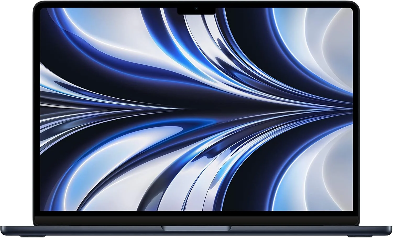 لپ تاپ اپل (بازسازی شده) 2022 MacBook Air با تراشه M2: صفحه نمایش Liquid Retina 13.6 اینچی، 8 گیگابایت رم، 512 گیگابایت حافظه SSD، دوربین FaceTime HD 1080p. سازگار با آیفون و آیپد; نیمه شب; انگلیسی