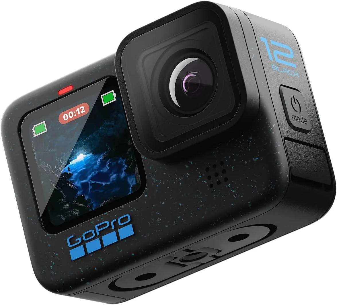 دوربین اکشن ضد آب GoPro HERO12 Black با فیلمبرداری 5.3K60 Ultra HD، عکس های 27 مگاپیکسلی، HDR، سنسور تصویر 1/1.9 اینچی، پخش زنده، وب کم، تثبیت کننده دوربین اکشن ضد آب GoPro HERO12 Black با فیلمبرداری 5.3K60 Ultra HD، عکس های 27 مگاپیکسلی، HDR، سنسور تصویر 1/1.9 اینچی، پخش زنده، وب کم، تثبیت کننده