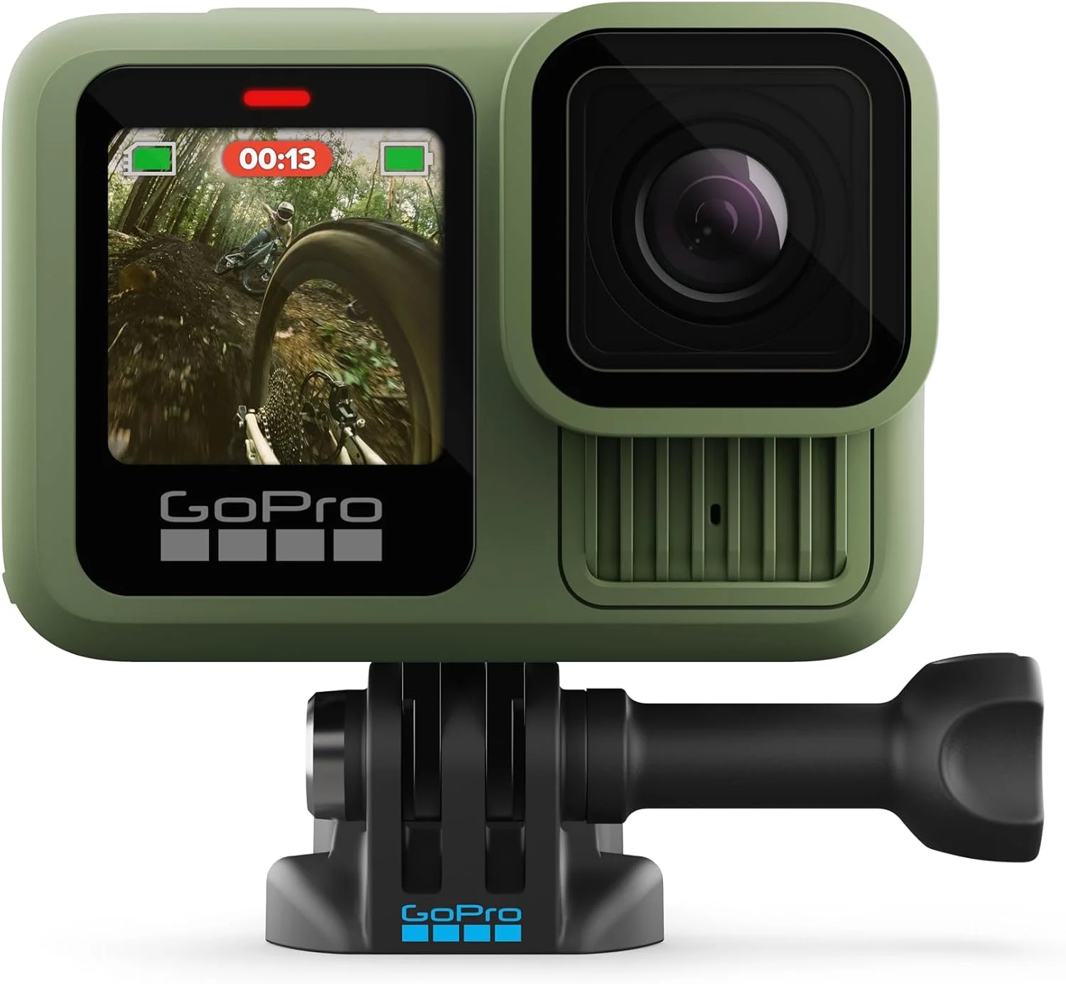 دوربین اکشن ضد آب GoPro HERO13 Black Forest Green (رنگ نسخه محدود) - فیلمبرداری 5.3K60، عکس 27 مگاپیکسل + سازگاری با لنزهای سری HB دوربین اکشن ضد آب GoPro HERO13 Black Forest Green (رنگ نسخه محدود) - فیلمبرداری 5.3K60، عکس 27 مگاپیکسل + سازگاری با لنزهای سری HB