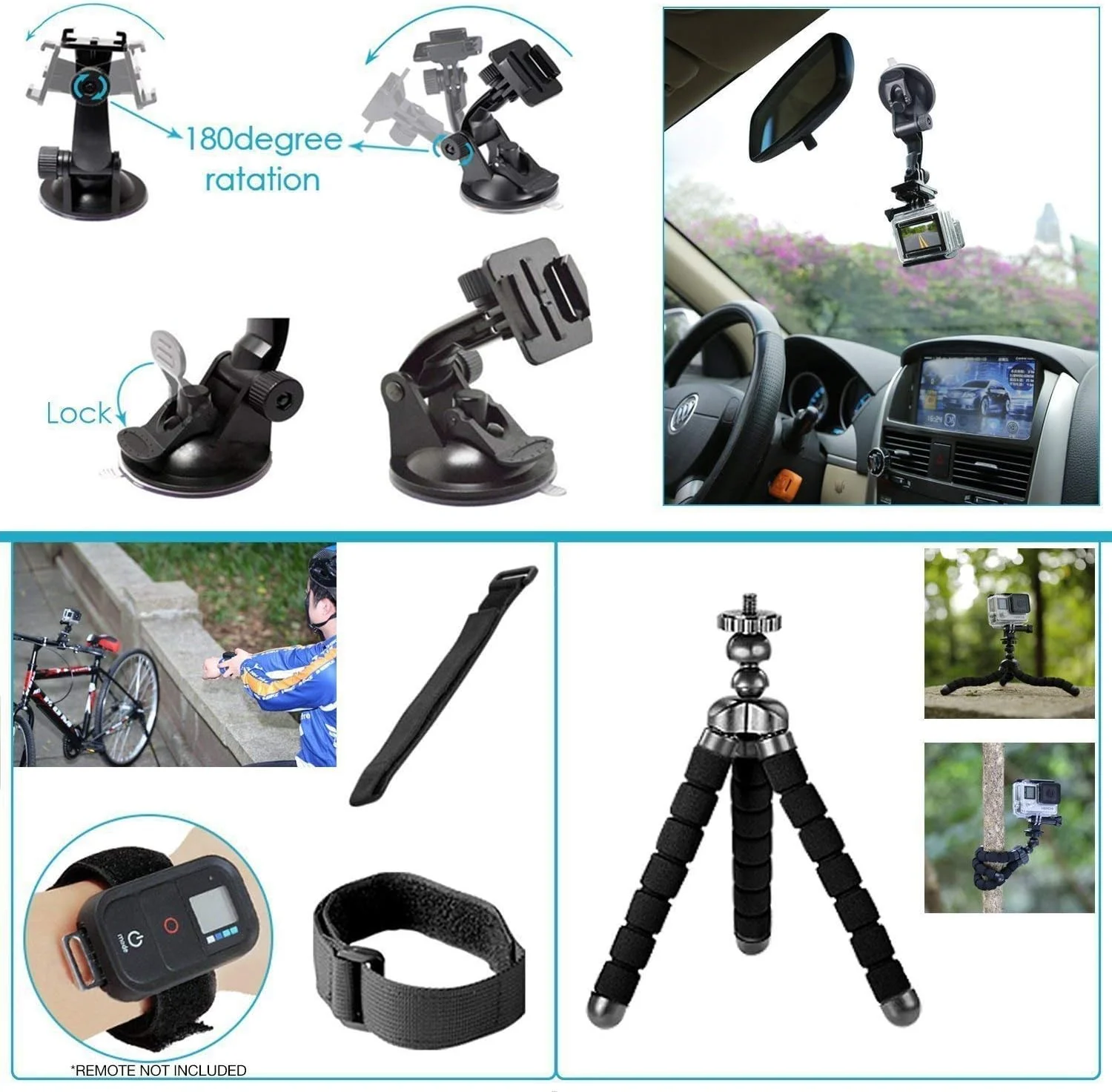 GoPro HERO13 (Hero 13) Black - دوربین اکشن ضد آب با کیفیت 5.3K، عکس های 27 مگاپیکسلی، پخش زنده، وب کم، تثبیت کننده + کارت 128 گیگابایتی، کارت خوان، کیت لوازم جانبی 50 تکه - باندل GoPro HERO13 (Hero 13) Black - دوربین اکشن ضد آب با کیفیت 5.3K، عکس های 27 مگاپیکسلی، پخش زنده، وب کم، تثبیت کننده + کارت 128 گیگابایتی، کارت خوان، کیت لوازم جانبی 50 تکه - باندل