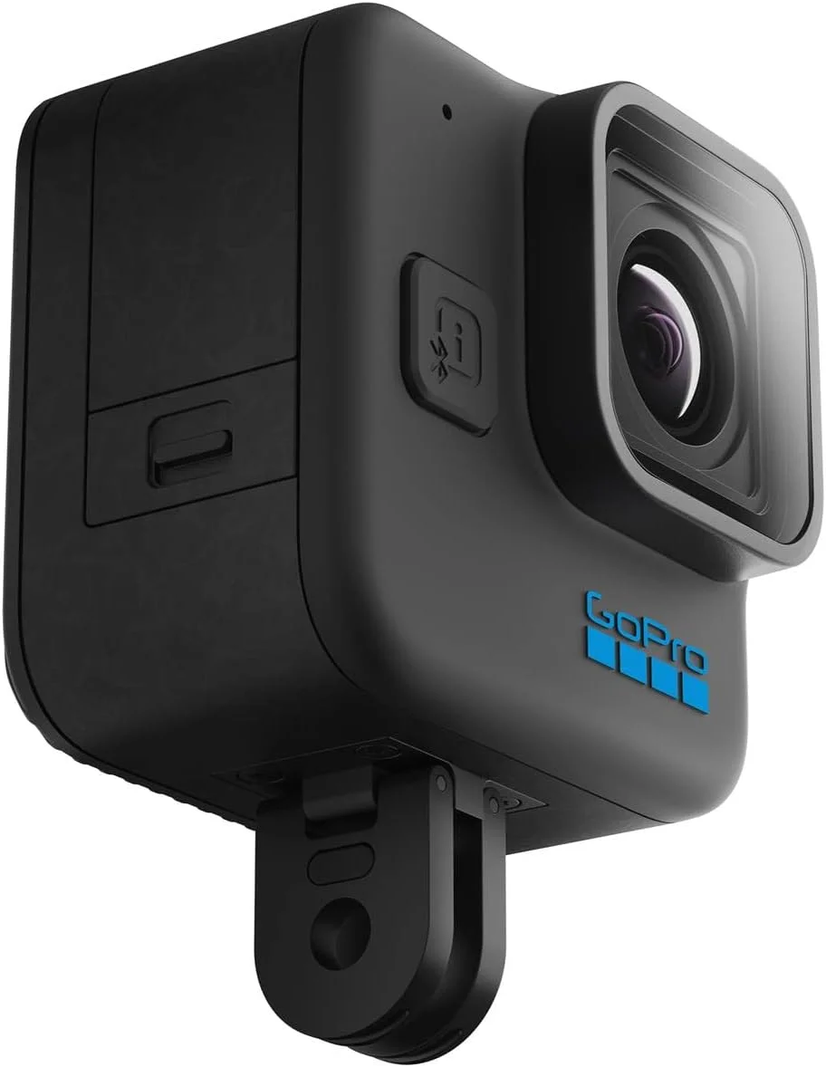 دوربین اکشن ضد آب کوچک GoPro HERO11 Black Mini با ویدئو 5.3K60 Ultra HD، عکس های 24.7 مگاپیکسلی، سنسور تصویر 1/1.9 اینچی، پخش زنده، تثبیت کننده
