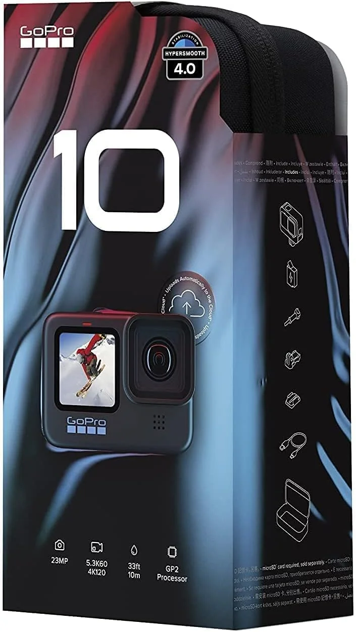دوربین اکشن GoPro Hero 10 Black (بسته ویژه) – (CHDRB-101-CN) دوربین اکشن GoPro Hero 10 Black (بسته ویژه) – (CHDRB-101-CN)