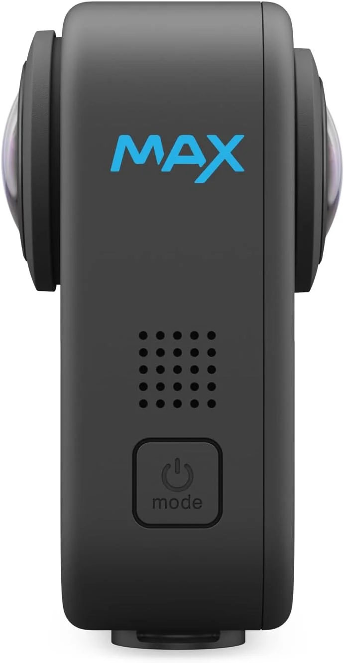 دوربین GoPro MAX - دوربین اکشن 360 درجه ضد آب + دوربین اکشن سنتی با صفحه لمسی، فیلمبرداری کروی 5.6K30 HD، عکس های 360 درجه 16.6 مگاپیکسلی، پخش زنده 1080p و تثبیت کننده دوربین GoPro MAX - دوربین اکشن 360 درجه ضد آب + دوربین اکشن سنتی با صفحه لمسی، فیلمبرداری کروی 5.6K30 HD، عکس های 360 درجه 16.6 مگاپیکسلی، پخش زنده 1080p و تثبیت کننده