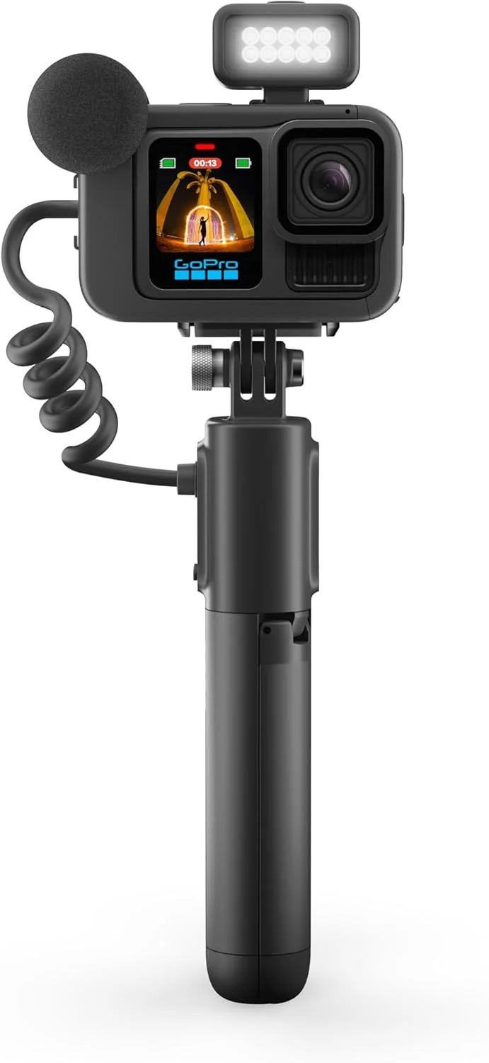 GoPro HERO13 Black Creator Edition - شامل HERO13 Black، Volta (گریپ باتری، سه پایه، ریموت)، Media Mod، Light Mod، باتری Enduro، پایه قفل مغناطیسی و کیف حمل GoPro HERO13 Black Creator Edition - شامل HERO13 Black، Volta (گریپ باتری، سه پایه، ریموت)، Media Mod، Light Mod، باتری Enduro، پایه قفل مغناطیسی و کیف حمل