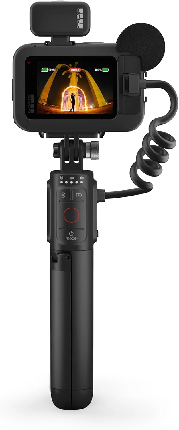 GoPro HERO13 Black Creator Edition - شامل HERO13 Black، Volta (گریپ باتری، سه پایه، ریموت)، Media Mod، Light Mod، باتری Enduro، پایه قفل مغناطیسی و کیف حمل GoPro HERO13 Black Creator Edition - شامل HERO13 Black، Volta (گریپ باتری، سه پایه، ریموت)، Media Mod، Light Mod، باتری Enduro، پایه قفل مغناطیسی و کیف حمل