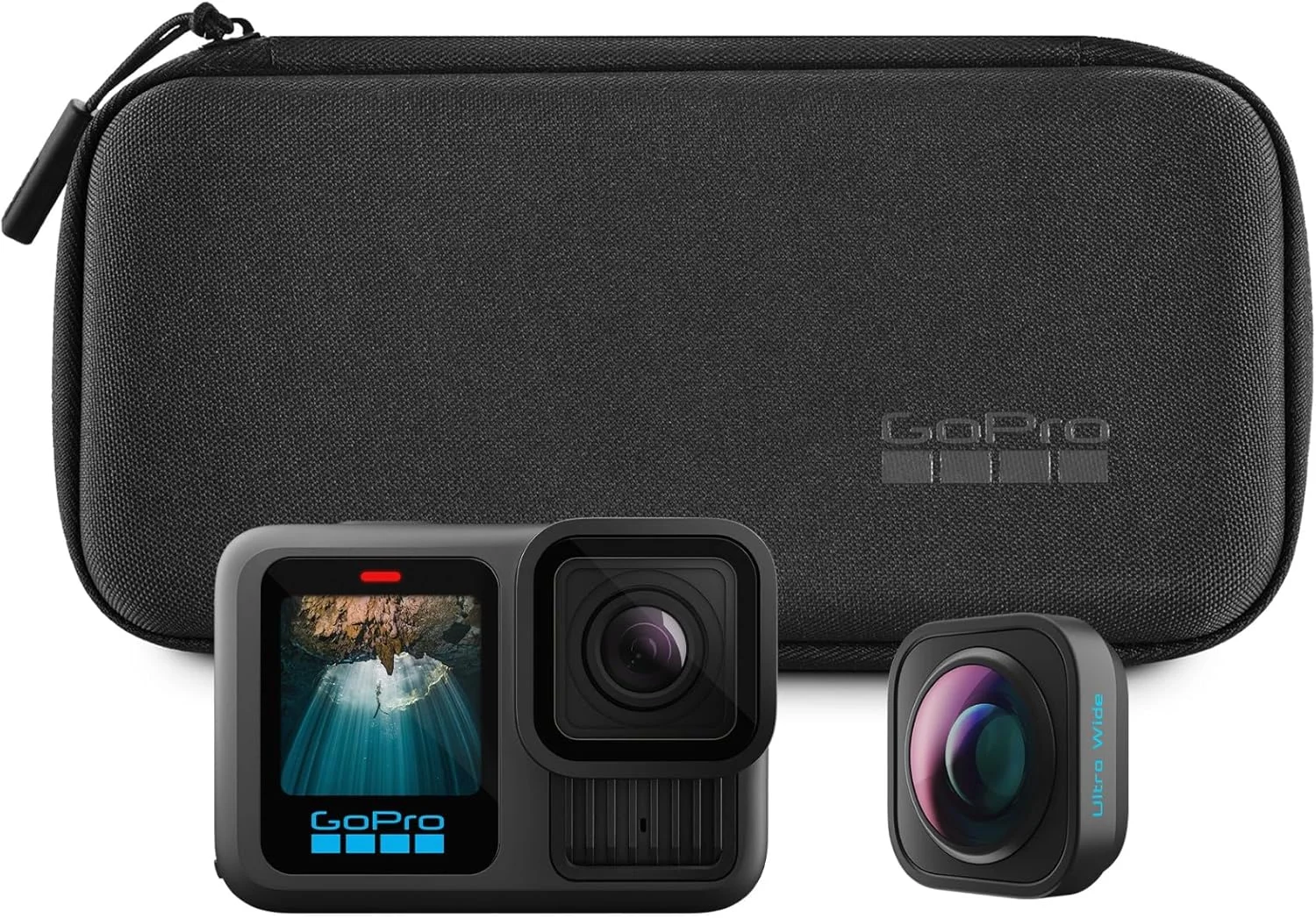 دوربین اکشن ضد آب GoPro HERO13 Black Ultra Wide Edition - فیلمبرداری 5.3K60، عکس 27 مگاپیکسلی، میدان دید 177 درجه تقویت شده + سازگاری با لنزهای سری HB - با گارانتی رسمی GoPro امارات