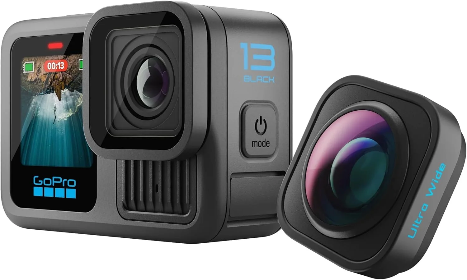 دوربین اکشن ضد آب GoPro HERO13 Black Ultra Wide Edition - فیلمبرداری 5.3K60، عکس 27 مگاپیکسلی، میدان دید 177 درجه تقویت شده + سازگاری با لنزهای سری HB - با گارانتی رسمی GoPro امارات دوربین اکشن ضد آب GoPro HERO13 Black Ultra Wide Edition - فیلمبرداری 5.3K60، عکس 27 مگاپیکسلی، میدان دید 177 درجه تقویت شده + سازگاری با لنزهای سری HB - با گارانتی رسمی GoPro امارات