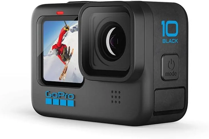 دوربین GoPro HERO10 Black - اکشن ضد آب با LCD جلو و صفحه نمایش لمسی عقب، فیلمبرداری 5.3K60 Ultra HD، عکس های 23 مگاپیکسلی، پخش زنده 1080p، وب کم، تثبیت کننده دوربین GoPro HERO10 Black - اکشن ضد آب با LCD جلو و صفحه نمایش لمسی عقب، فیلمبرداری 5.3K60 Ultra HD، عکس های 23 مگاپیکسلی، پخش زنده 1080p، وب کم، تثبیت کننده