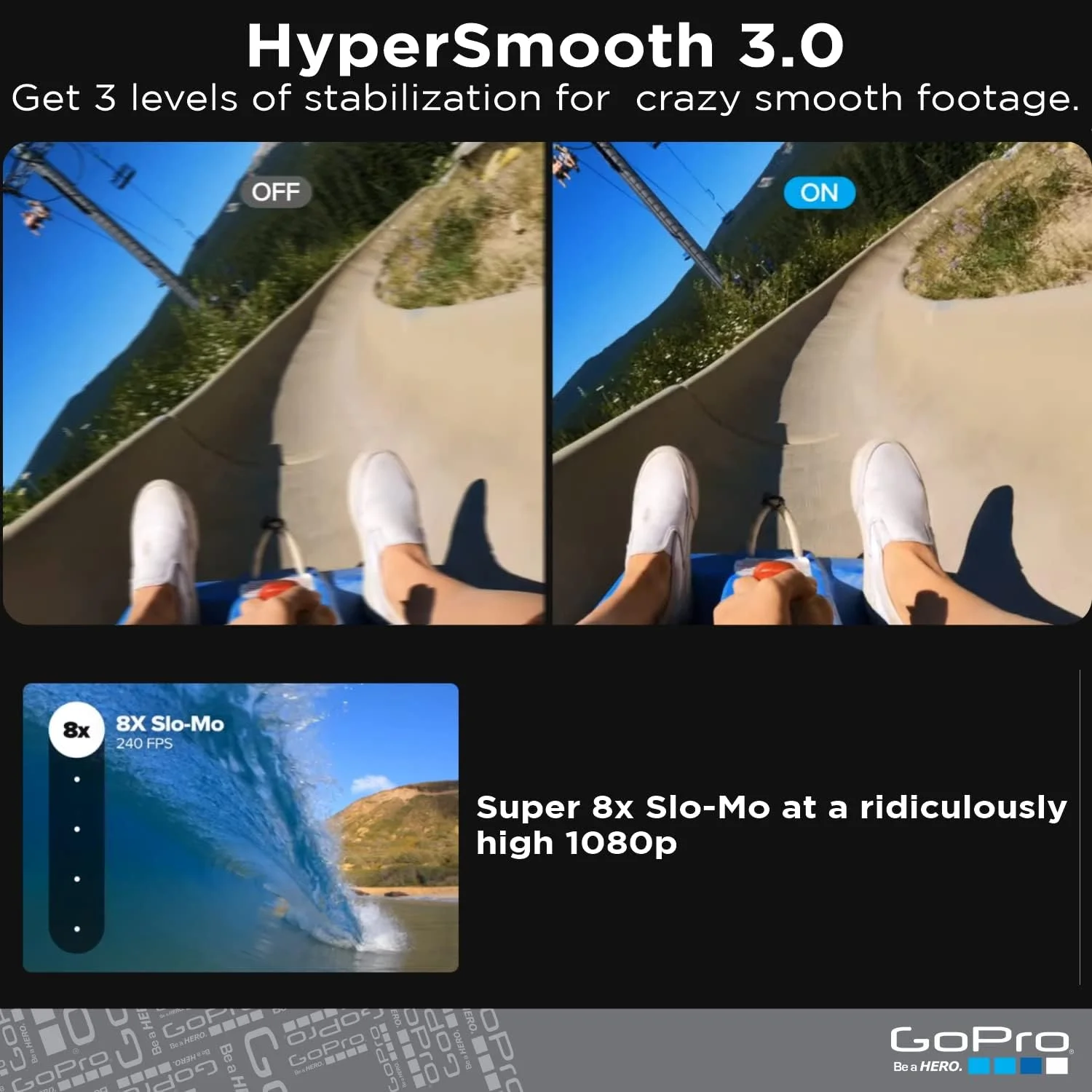 دوربین اکشن ضد آب GoPro HERO9 Black - بسته بندی تجارت الکترونیک - با LCD جلو و صفحه نمایش لمسی عقب، فیلم 5K Ultra HD، عکس های 20 مگاپیکسلی، پخش زنده 1080p، وب کم، تثبیت کننده دوربین اکشن ضد آب GoPro HERO9 Black - بسته بندی تجارت الکترونیک - با LCD جلو و صفحه نمایش لمسی عقب، فیلم 5K Ultra HD، عکس های 20 مگاپیکسلی، پخش زنده 1080p، وب کم، تثبیت کننده