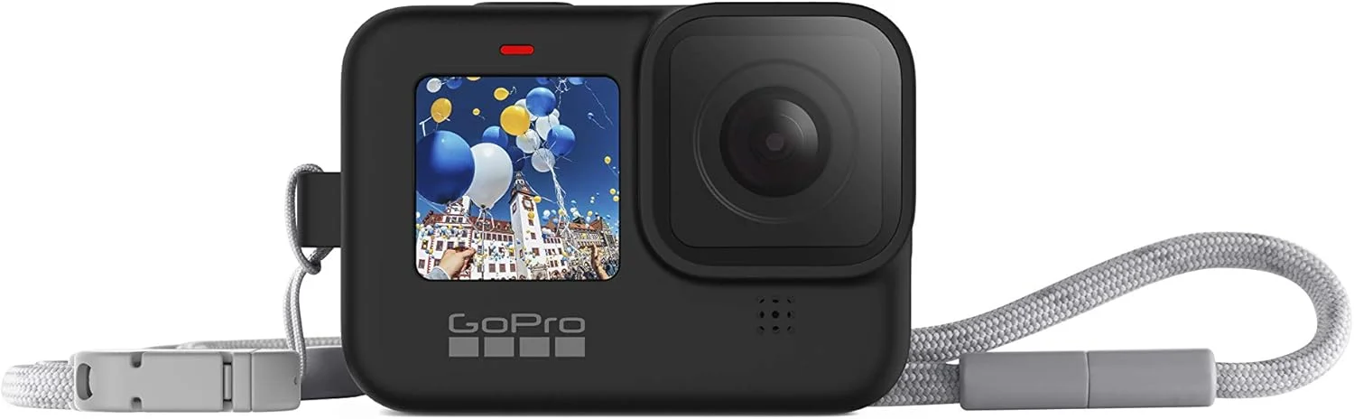 آستین سیلیکونی و بند گردنی GoPro (مناسب برای HERO9, HERO10, HERO11) مشکی - لوازم جانبی رسمی GoPro