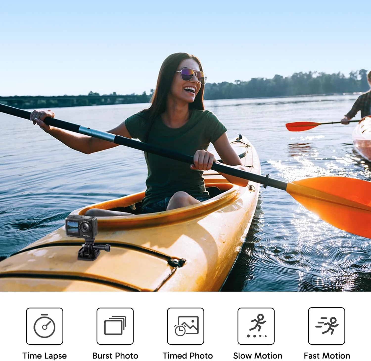 دوربین اکشن AKASO Brave 7 LE 4K30FPS 20MP WiFi با صفحه لمسی EIS 2.0 زوم کنترل از راه دور دوربین ضد آب 131 فوتی با 2 عدد باتری 1350mAh پشتیبانی از میکروفون خارجی دوربین ولاگ دوربین اکشن AKASO Brave 7 LE 4K30FPS 20MP WiFi با صفحه لمسی EIS 2.0 زوم کنترل از راه دور دوربین ضد آب 131 فوتی با 2 عدد باتری 1350mAh پشتیبانی از میکروفون خارجی دوربین ولاگ