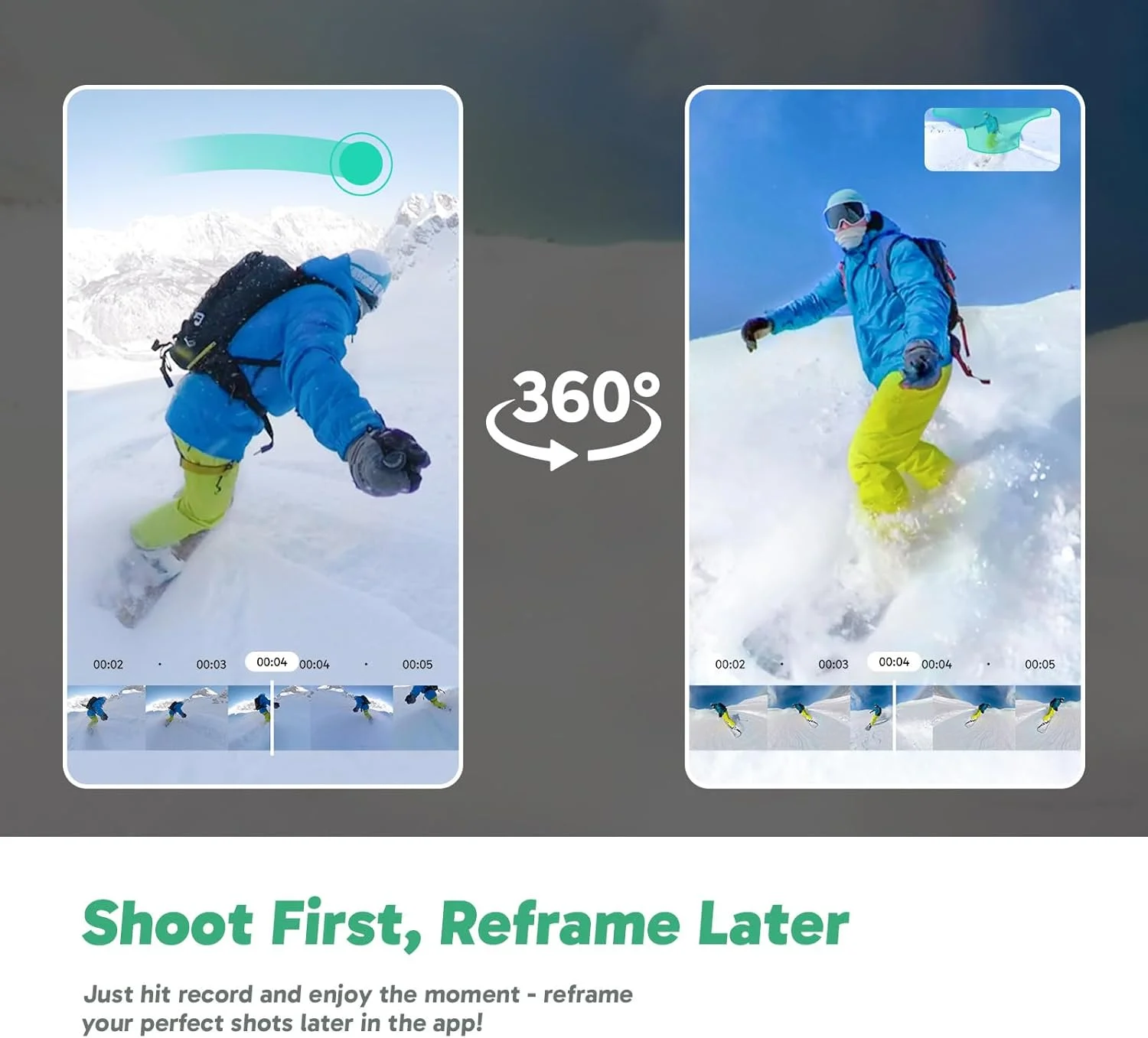 دوربین اکشن 360 درجه ضد آب AKASO - فیلم 360 درجه 5.7K با سنسورهای 1/2 اینچی 48 مگاپیکسلی، عکس 360 درجه 72 مگاپیکسلی، 360-SuperSmooth، صفحه لمسی 2.29 اینچی، جلوه نامرئی مونوپاد، قفل افق 360 درجه، ردیابی هوش مصنوعی دوربین اکشن 360 درجه ضد آب AKASO - فیلم 360 درجه 5.7K با سنسورهای 1/2 اینچی 48 مگاپیکسلی، عکس 360 درجه 72 مگاپیکسلی، 360-SuperSmooth، صفحه لمسی 2.29 اینچی، جلوه نامرئی مونوپاد، قفل افق 360 درجه، ردیابی هوش مصنوعی