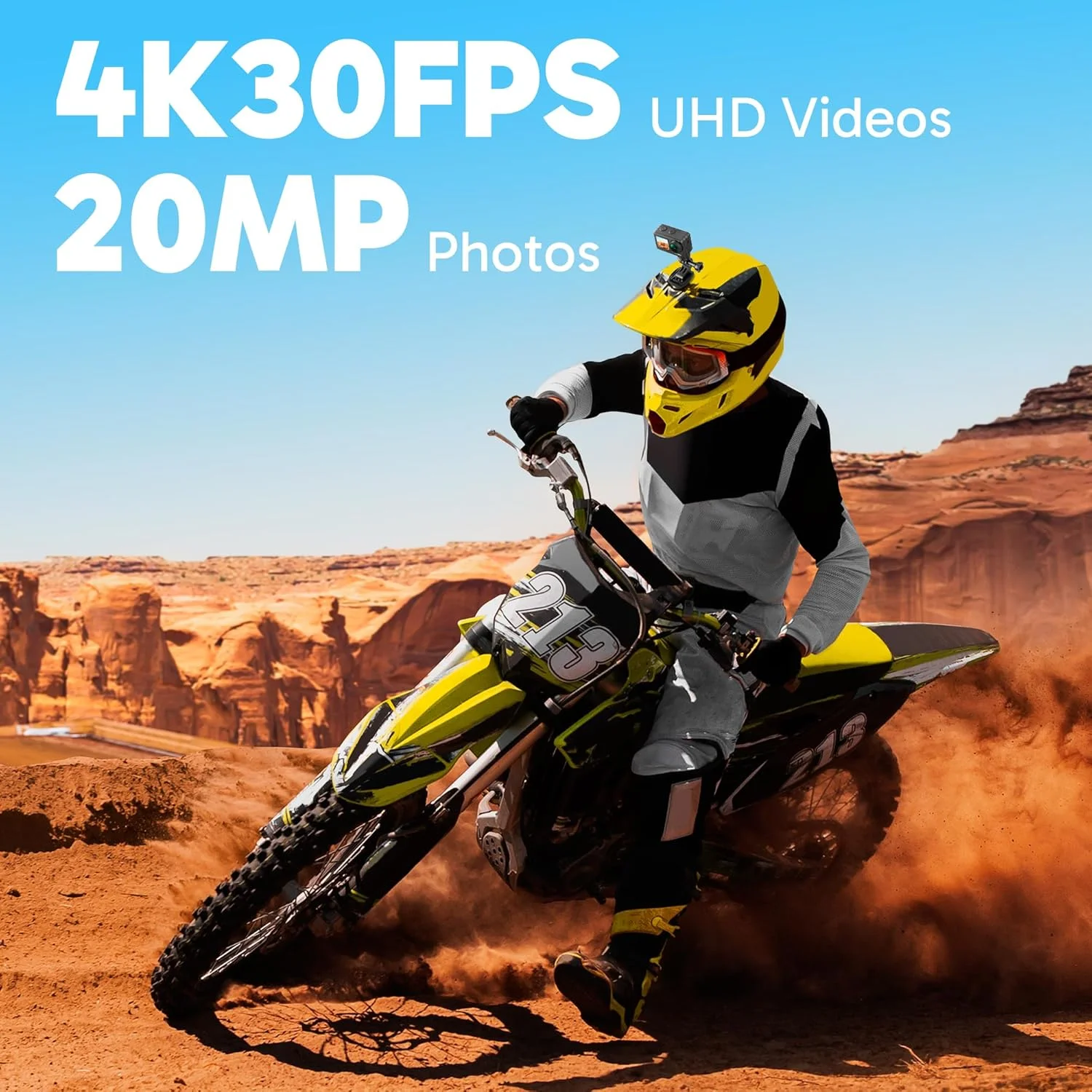 دوربین اکشن AKASO Brave 7 LE 4K30FPS 20MP به همراه کارت حافظه Micro SD 64 گیگابایتی، دوربین ضد آب 40 متری، دوربین WiFi ضد آب با صفحه لمسی EIS 2.0، زوم، کنترل از راه دور، Vlog با 2 عدد باتری 1350mAh دوربین اکشن AKASO Brave 7 LE 4K30FPS 20MP به همراه کارت حافظه Micro SD 64 گیگابایتی، دوربین ضد آب 40 متری، دوربین WiFi ضد آب با صفحه لمسی EIS 2.0، زوم، کنترل از راه دور، Vlog با 2 عدد باتری 1350mAh