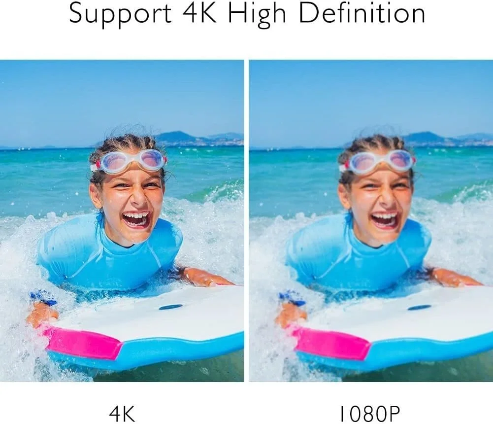 دوربین ورزشی اکشن AKASO EK7000 4K Ultra HD، فیلمبرداری 12 مگاپیکسلی، دوربین ضد آب وای فای، زاویه دید گسترده 170 درجه، صفحه نمایش ال سی دی 2 اینچی با 2 باتری قابل شارژ / 19 کیت لوازم جانبی - نقره ای