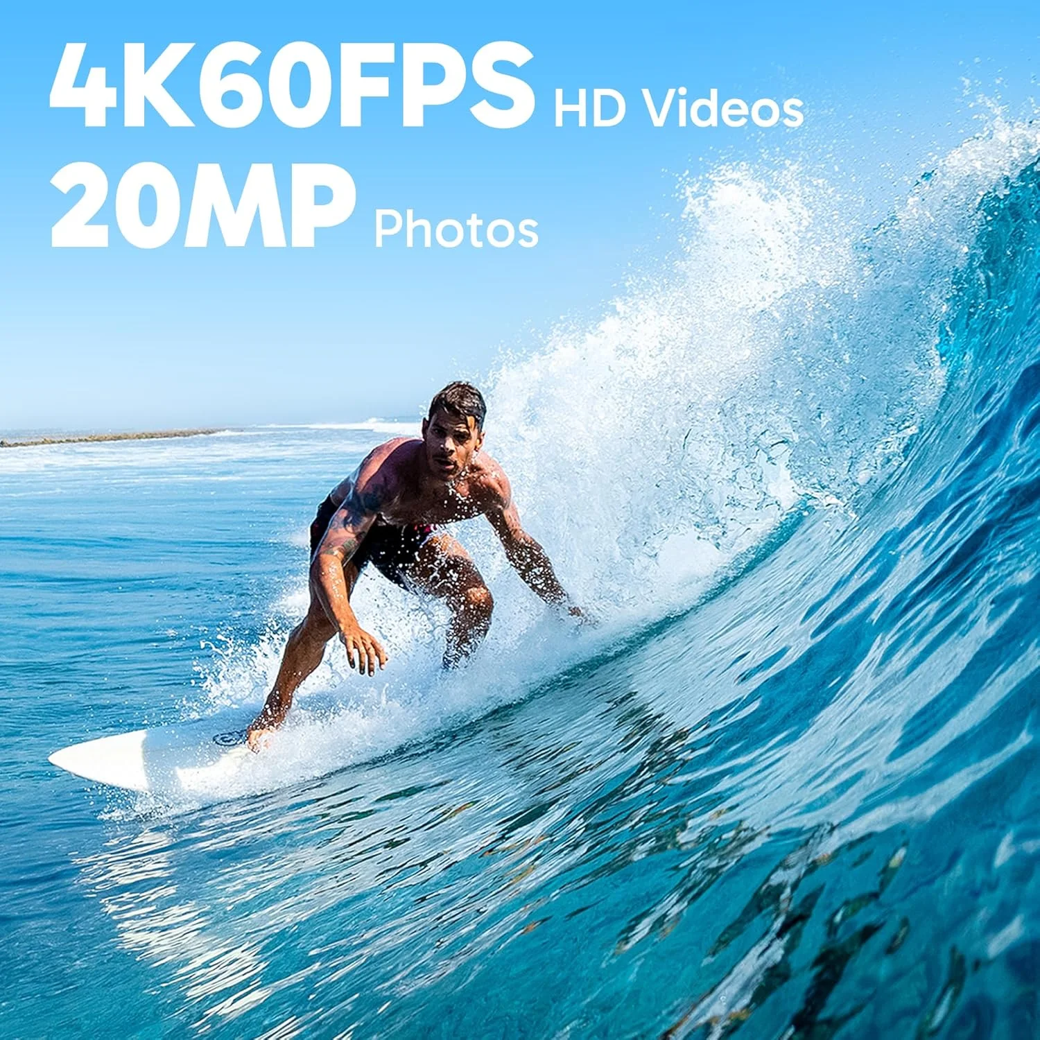 دوربین ورزشی AKASO Brave 8 Lite با کیفیت 4K60FPS، وضوح 20 مگاپیکسل، WiFi، ضد آب با تثبیت کننده SuperSmooth، صفحه لمسی، زاویه دید 150 درجه، ضد آب تا 60 متر، حرکت آهسته 8X، زوم 4X، 2 عدد باتری 1550mAh دوربین ورزشی AKASO Brave 8 Lite با کیفیت 4K60FPS، وضوح 20 مگاپیکسل، WiFi، ضد آب با تثبیت کننده SuperSmooth، صفحه لمسی، زاویه دید 150 درجه، ضد آب تا 60 متر، حرکت آهسته 8X، زوم 4X، 2 عدد باتری 1550mAh