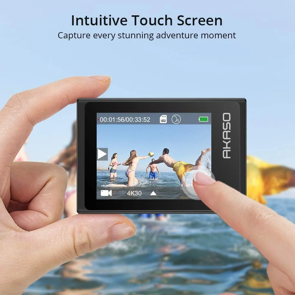 دوربین اکشن AKASO Brave 6 Plus با کیفیت 4K30FPS، وای فای، صفحه لمسی، EIS، زوم 4X، کنترل صوتی، کنترل از راه دور، ضد آب تا عمق 40 متر، 2 باتری 1350mAh و کیت لوازم جانبی کلاه ایمنی دوربین اکشن AKASO Brave 6 Plus با کیفیت 4K30FPS، وای فای، صفحه لمسی، EIS، زوم 4X، کنترل صوتی، کنترل از راه دور، ضد آب تا عمق 40 متر، 2 باتری 1350mAh و کیت لوازم جانبی کلاه ایمنی