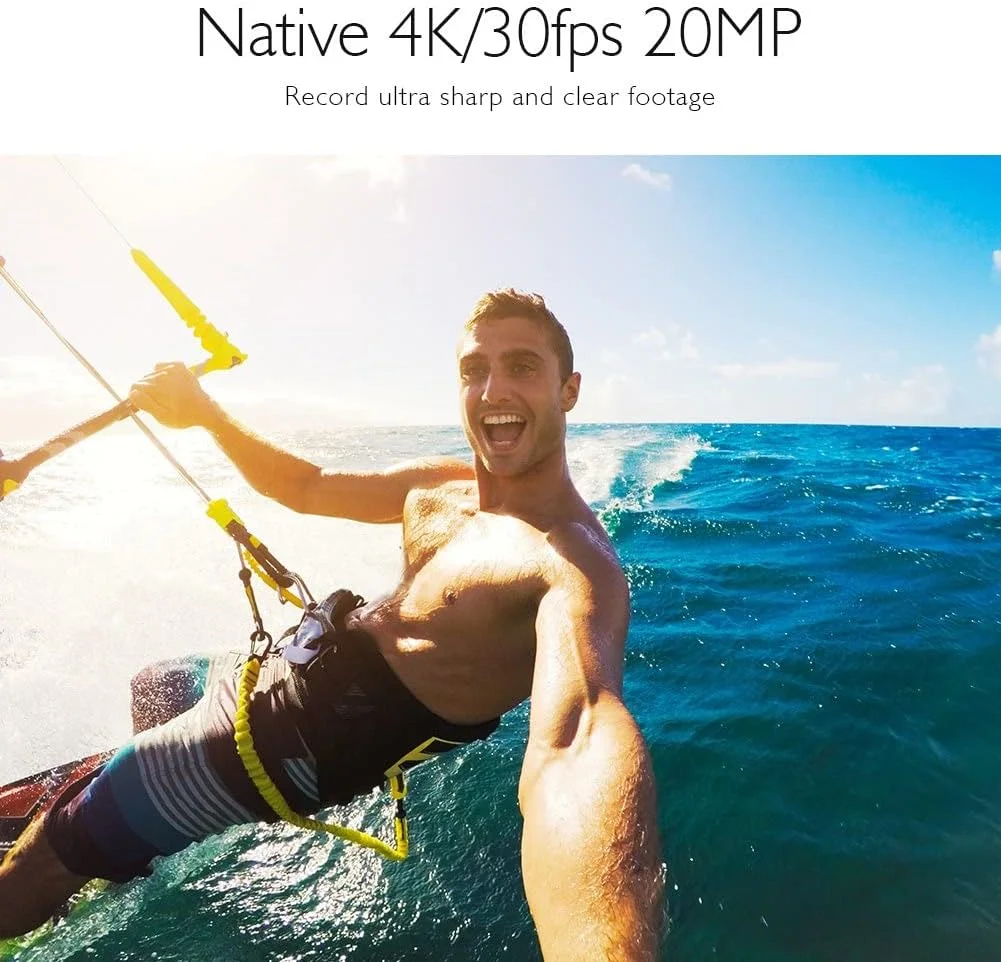 دوربین اکشن AKASO 4K 30FPS، دوربین 20 مگاپیکسلی وای فای با صفحه لمسی ICE، دوربین زیر آب 40 متری با کنترل صوتی، ریموت کنترل، کیت لوازم جانبی، دوربین ورزشی (V50 Pro) دوربین اکشن AKASO 4K 30FPS، دوربین 20 مگاپیکسلی وای فای با صفحه لمسی ICE، دوربین زیر آب 40 متری با کنترل صوتی، ریموت کنترل، کیت لوازم جانبی، دوربین ورزشی (V50 Pro)