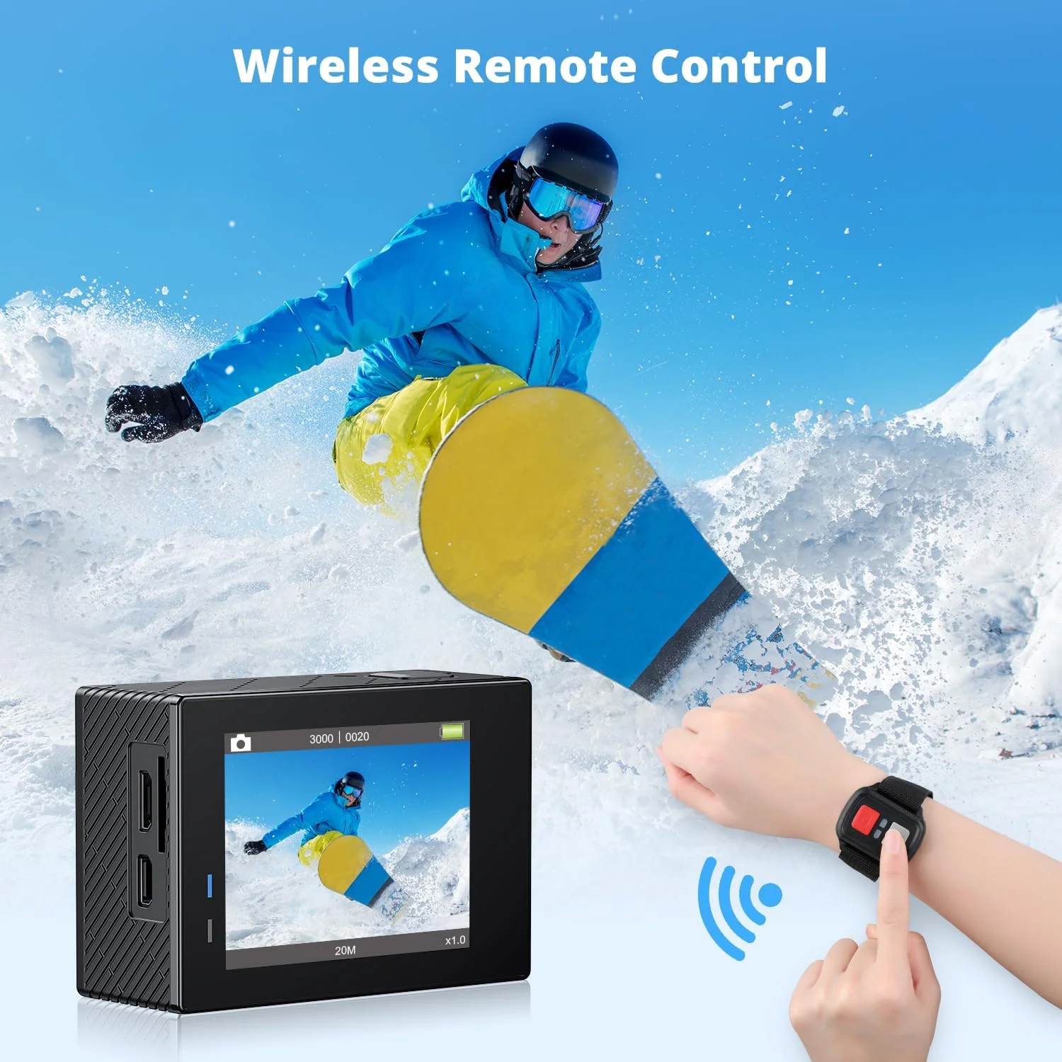 دوربین اکشن AKASO 4K 30FPS 20MP Ultra HD با کنترل از راه دور WiFi، تثبیت کننده تصویر، دوربین های ضد آب تا عمق 40 متری با 2 باتری، شارژر، گیره فرمان دوچرخه و کیت لوازم جانبی دوربین اکشن AKASO 4K 30FPS 20MP Ultra HD با کنترل از راه دور WiFi، تثبیت کننده تصویر، دوربین های ضد آب تا عمق 40 متری با 2 باتری، شارژر، گیره فرمان دوچرخه و کیت لوازم جانبی