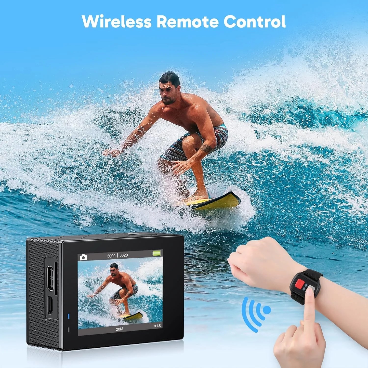 دوربین اکشن AKASO Brave 4 به همراه دسته شناور ضد آب، کیف حمل - کیفیت 4K30، 20 مگاپیکسل Ultra HD EIS، ضد آب تا عمق 40 متر، زوم 5 برابر، دو صفحه نمایش، به همراه کیت لوازم جانبی کلاه ایمنی و دوچرخه دوربین اکشن AKASO Brave 4 به همراه دسته شناور ضد آب، کیف حمل - کیفیت 4K30، 20 مگاپیکسل Ultra HD EIS، ضد آب تا عمق 40 متر، زوم 5 برابر، دو صفحه نمایش، به همراه کیت لوازم جانبی کلاه ایمنی و دوچرخه