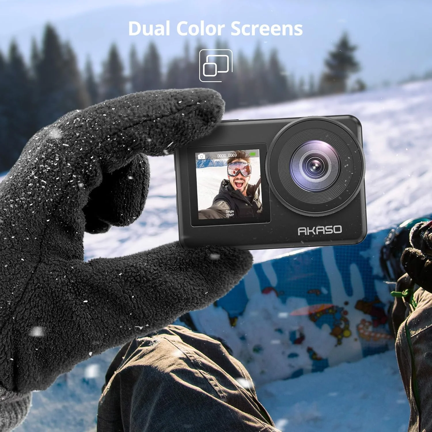 دوربین اکشن AKASO Brave 7 با کیفیت 4K30FPS و 20 مگاپیکسل به همراه کارت حافظه MicroSDXC U3 با ظرفیت 128 گیگابایت، دوربین ضد آب با صفحه لمسی IPX8 تا عمق 33 فوت، EIS 2.0، پشتیبانی از زوم، میکروفون خارجی و کنترل صوتی به همراه 2 عدد باتری 1350mAh دوربین اکشن AKASO Brave 7 با کیفیت 4K30FPS و 20 مگاپیکسل به همراه کارت حافظه MicroSDXC U3 با ظرفیت 128 گیگابایت، دوربین ضد آب با صفحه لمسی IPX8 تا عمق 33 فوت، EIS 2.0، پشتیبانی از زوم، میکروفون خارجی و کنترل صوتی به همراه 2 عدد باتری 1350mAh