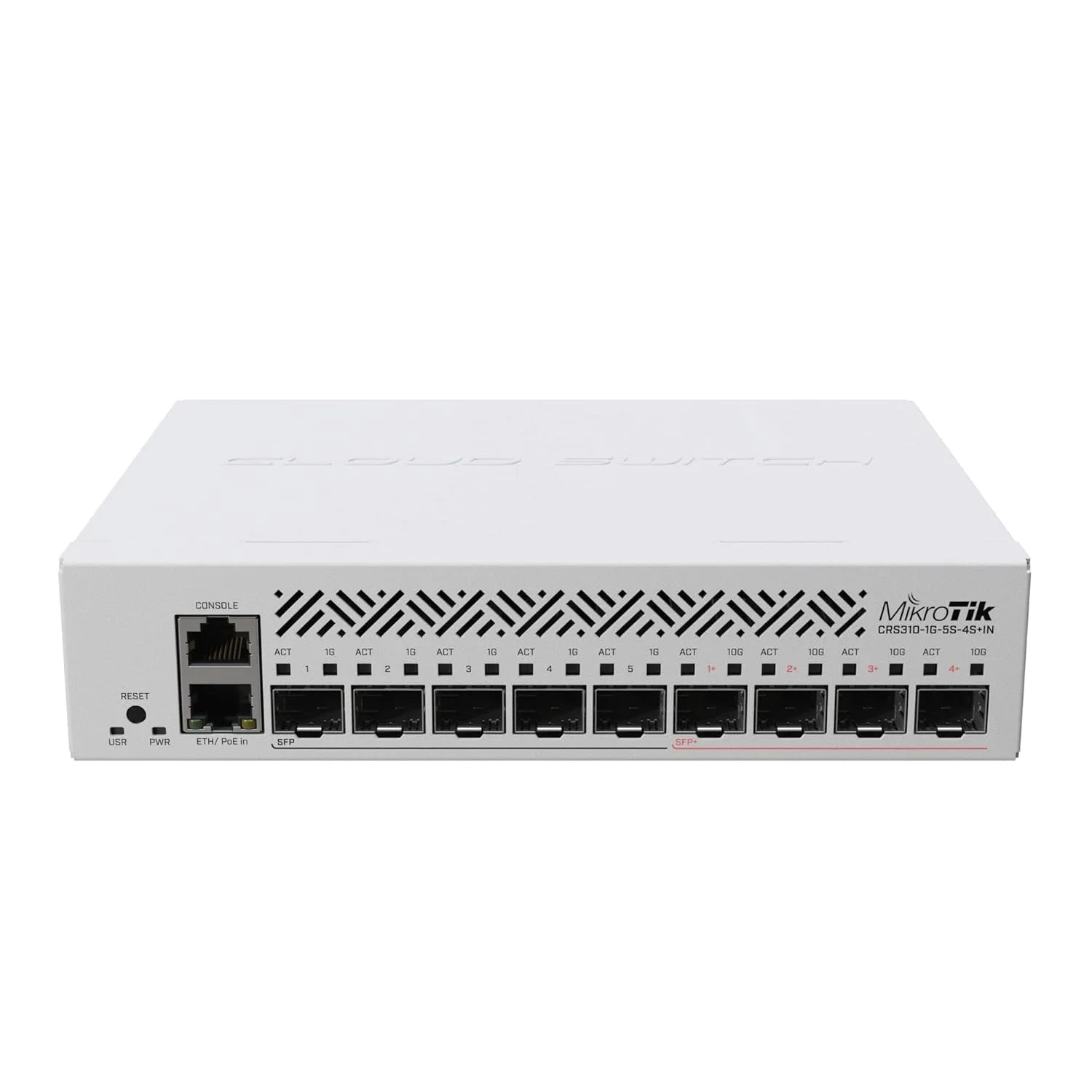 سوئیچ شبکه میکروتیک CRS310-1G-5S-4S+IN مدیریتی L3 با قابلیت PoE، یک یونیت سوئیچ شبکه میکروتیک CRS310-1G-5S-4S+IN مدیریتی L3 با قابلیت PoE، یک یونیت