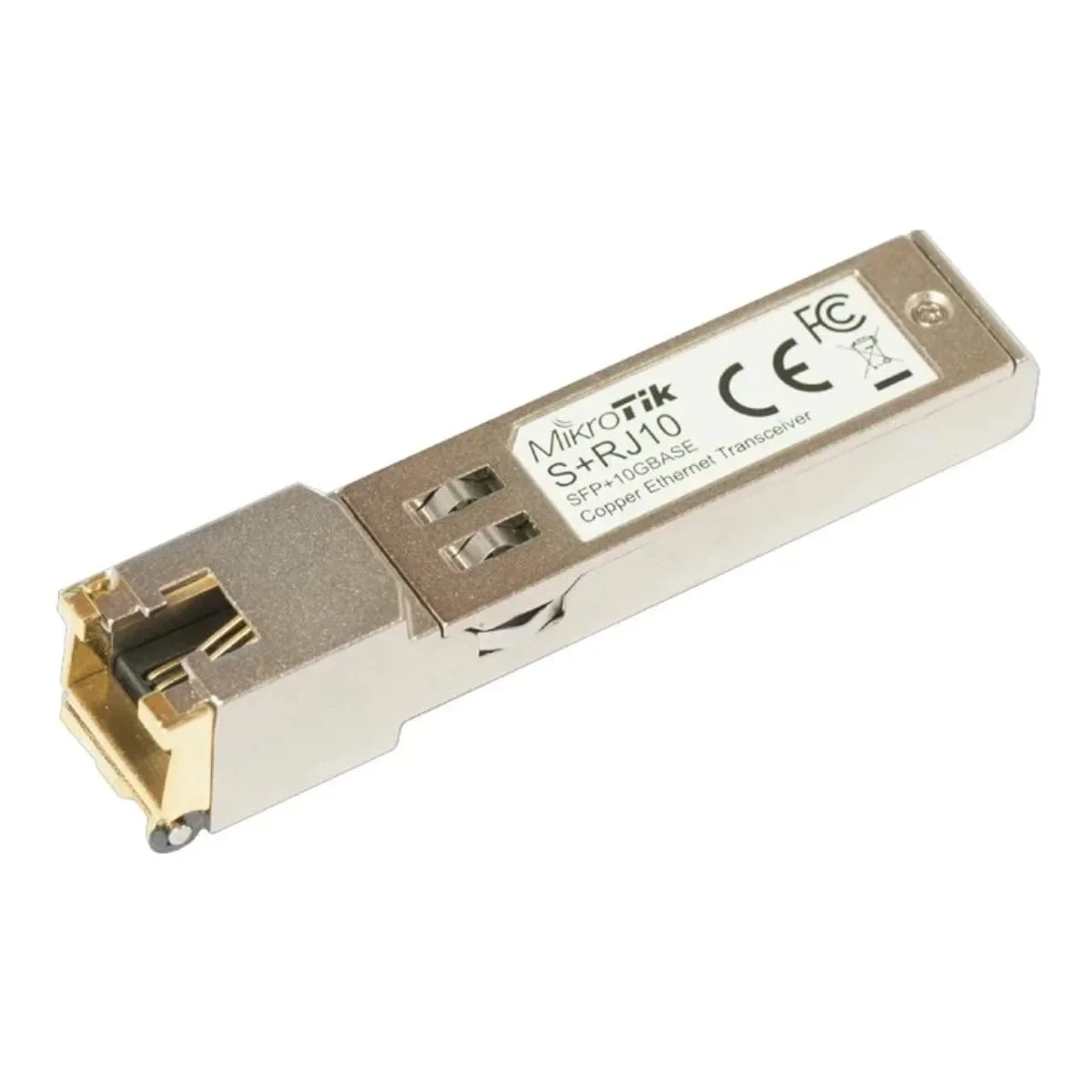 ماژول فرستنده شبکه MikroTik - S+RJ10 10000 مگابیت بر ثانیه، SFP+، فلزی، 1 واحد