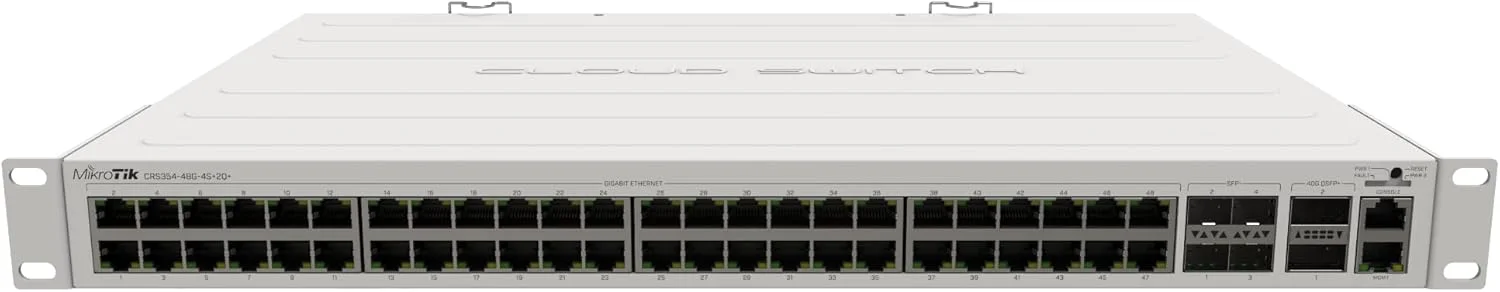 میکروتیک Cloud Router Switch 354-48G-4S+2Q+RM، CRS354-48G-4S+2Q+RM (354-48G-4S+2Q+RM با لایسنس RouterOS L5) میکروتیک Cloud Router Switch 354-48G-4S+2Q+RM، CRS354-48G-4S+2Q+RM (354-48G-4S+2Q+RM با لایسنس RouterOS L5)