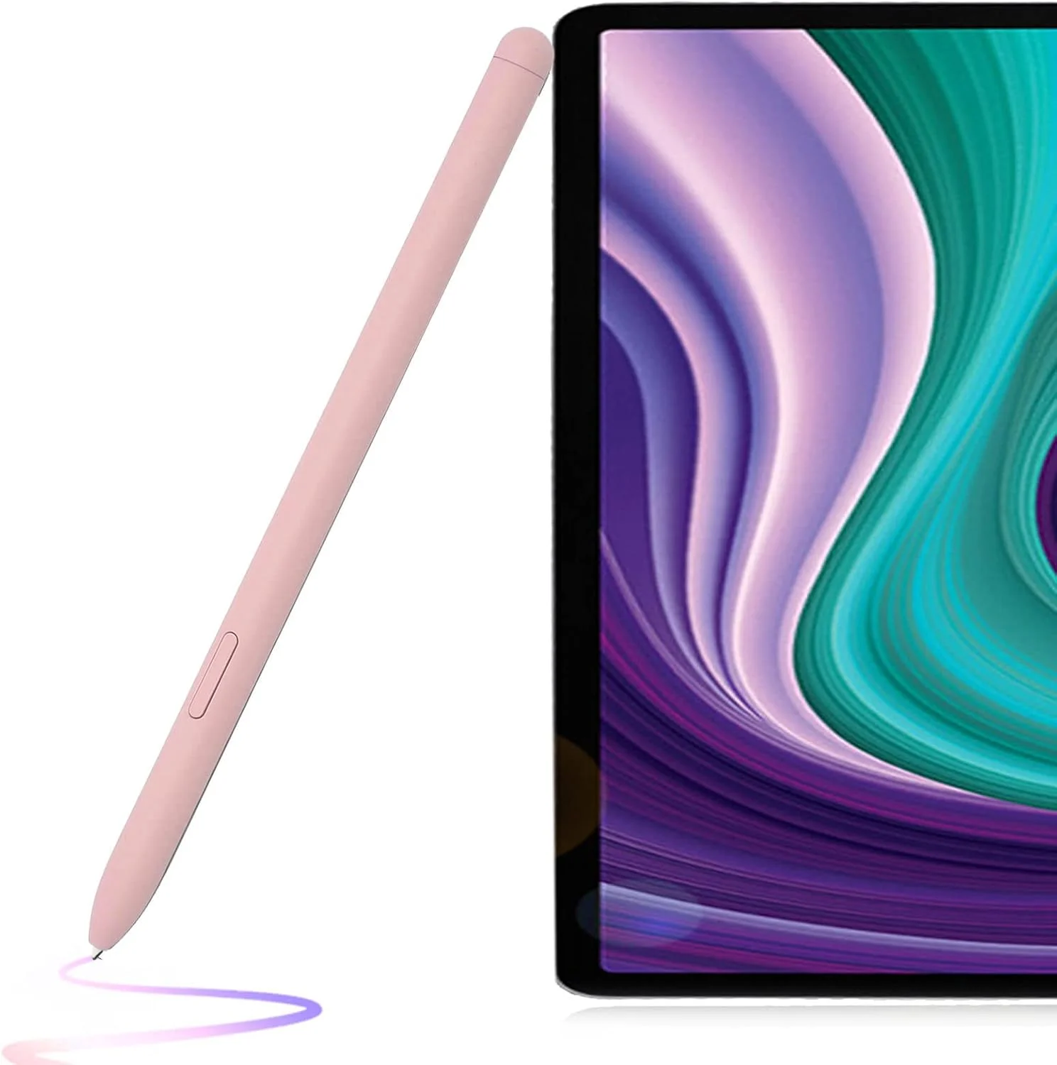 قلم استایلوس Tab S6 Lite، قلم جایگزین S6، قلم استایلوس S6 Lite، قلم لمسی S، برای تبلت SM P610 SM P615 (رنگ رُزگلد)