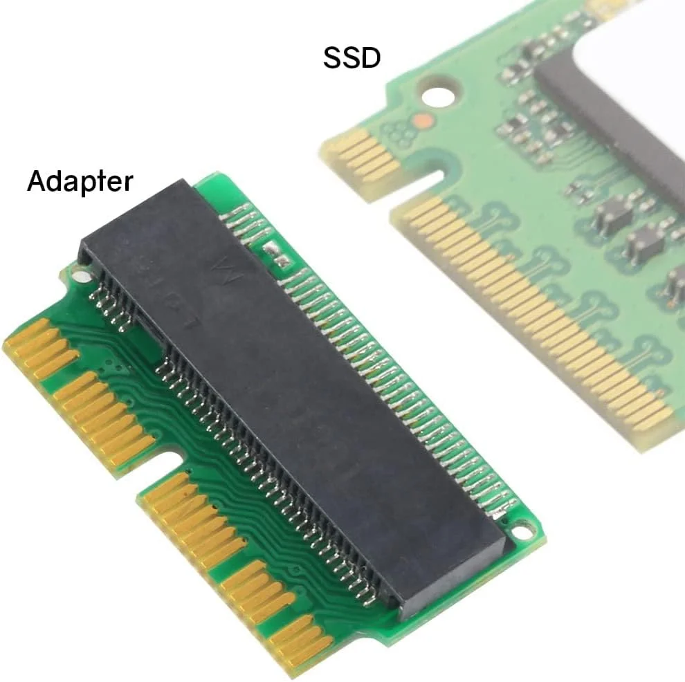 آداپتور تبدیل M.2 NVME SSD، کیت ارتقاء درایو حالت جامد NVME AHCI برای ارتقاء MacBook Air/Pro