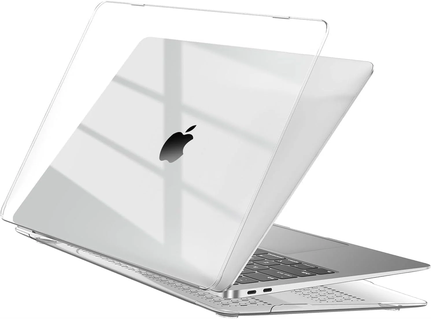 کاور EooCoo سازگار با MacBook Air 13/13.3 اینچ M1 2021 2019 2018، مدل A2337 A2179 A1932 با صفحه نمایش رتینا Touch ID، کاور هارد شل پلاستیکی لپ تاپ، سطح صاف و براق، کریستالی شفاف