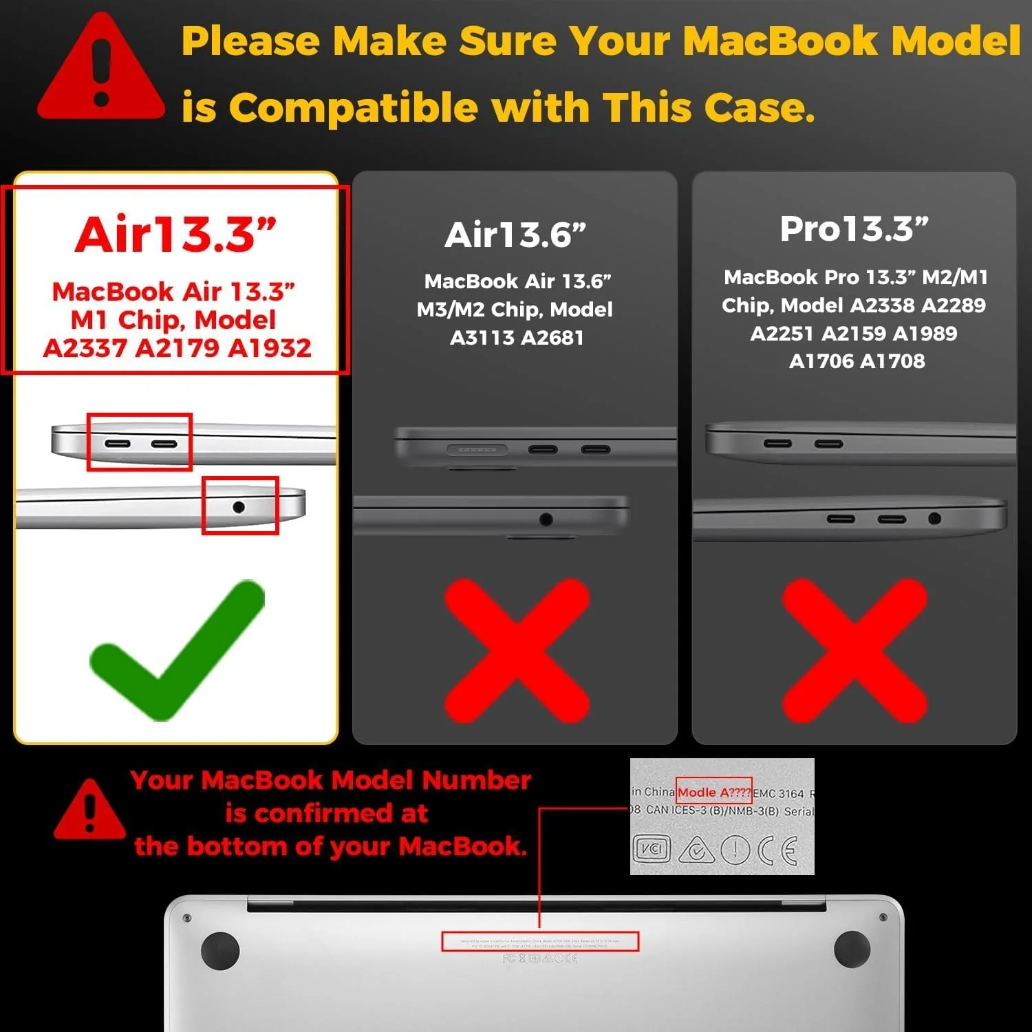 کاور EooCoo سازگار با MacBook Air 13/13.3 اینچ M1 2021 2019 2018، مدل A2337 A2179 A1932 با صفحه نمایش رتینا Touch ID، کاور هارد شل پلاستیکی لپ تاپ، سطح صاف و براق، کریستالی شفاف