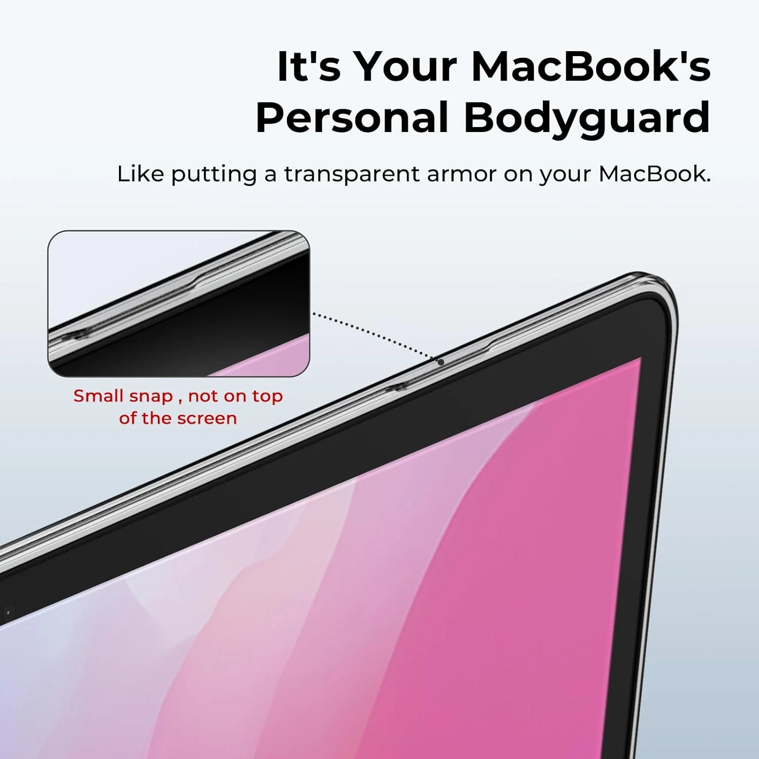 کاور EooCoo سازگار با MacBook Air 13/13.3 اینچ M1 2021 2019 2018، مدل A2337 A2179 A1932 با صفحه نمایش رتینا Touch ID، کاور هارد شل پلاستیکی لپ تاپ، سطح صاف و براق، کریستالی شفاف