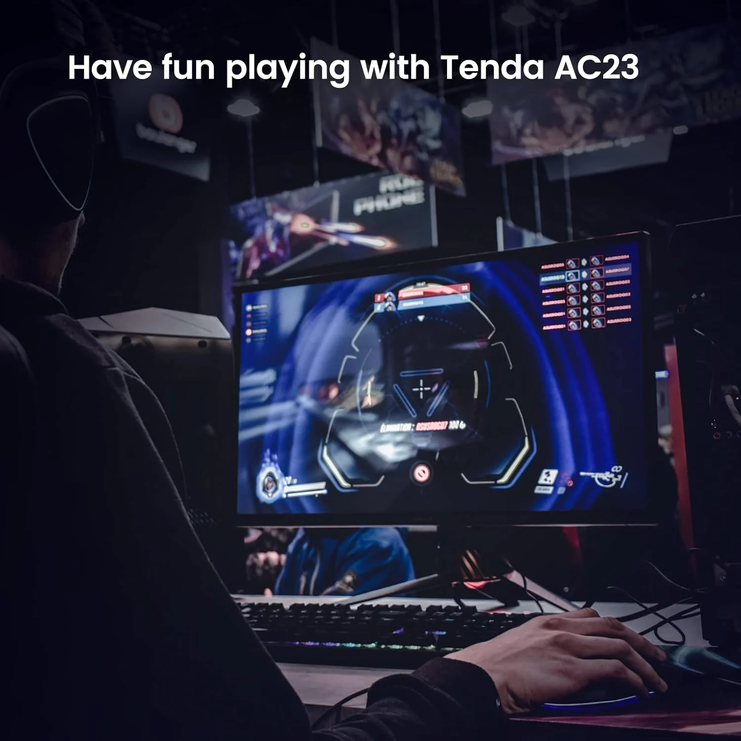 روتر کابلی بی سیم گیگابیتی دو بانده Tenda AC23 AC2100، سرعت Wi-Fi تا 2033 مگابیت بر ثانیه، 4X4 MU-MIMO، 4 پورت گیگابیتی، کنترل والدین، VPN، سازگار با الکسا، IPv6 روتر کابلی بی سیم گیگابیتی دو بانده Tenda AC23 AC2100، سرعت Wi-Fi تا 2033 مگابیت بر ثانیه، 4X4 MU-MIMO، 4 پورت گیگابیتی، کنترل والدین، VPN، سازگار با الکسا، IPv6