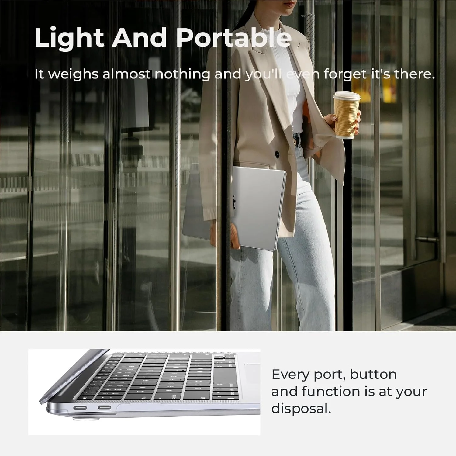 کاور EooCoo سازگار با MacBook Air 13/13.3 اینچ M1 2021 2019 2018، مدل A2337 A2179 A1932 با صفحه نمایش رتینا Touch ID، کاور هارد شل پلاستیکی لپ تاپ، سطح صاف و براق، کریستالی شفاف