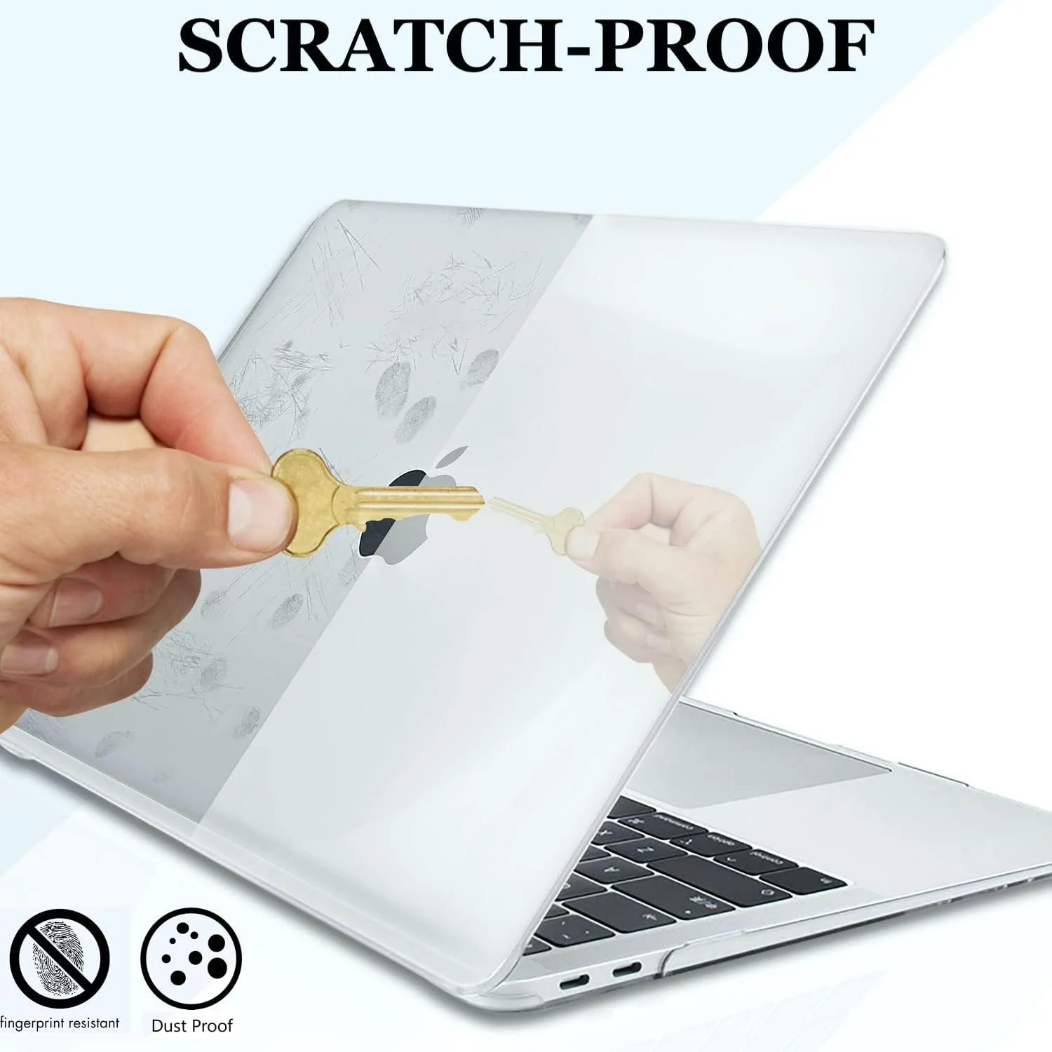 کاور GVTECH برای مک بوک ایر 13.6 اینچ 2025 2024 2023 2022 مدل های M4 A3240 M3 A3113 M2 A2681، کاور کریستالی شفاف، هارد شل پلاستیکی و محافظ کیبورد و محافظ صفحه نمایش سازگار با مک بوک ایر 13.6