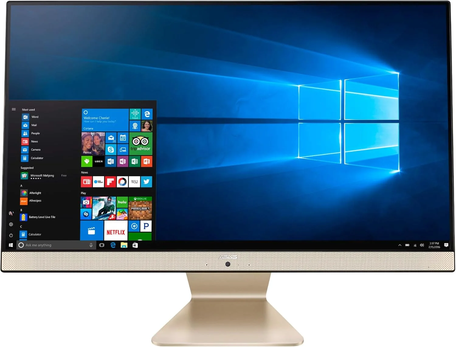 کامپیوتر همه کاره ASUS AiO، صفحه نمایش 23.8 اینچی FHD ضد تابش نور، پردازنده Intel Pentium Gold 7505، رم 8 گیگابایتی DDR4، حافظه SSD 256 گیگابایتی PCIe، ویندوز 10 هوم، قفل Kensington، مدل V241EA-ES001