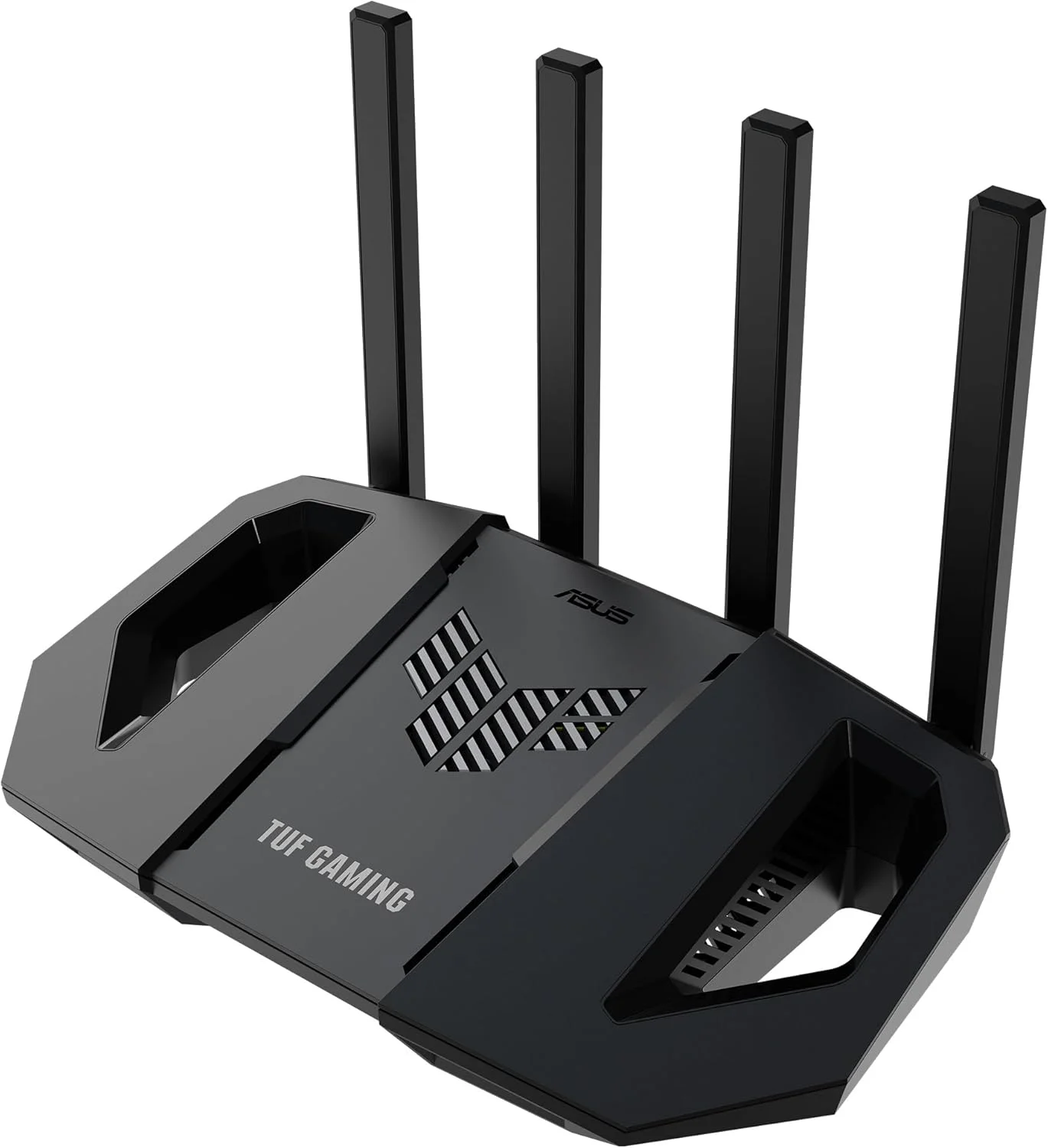 روتر گیمینگ بی سیم دو بانده ASUS TUF Gaming BE3600، وای فای 7 802.11be، 2.5 گیگابیت بر ثانیه، حالت بازی موبایل، وای فای در شبکه، شتاب دهنده دنده، QoS قابل تنظیم، کاهنده پورت، اتصال موبایل